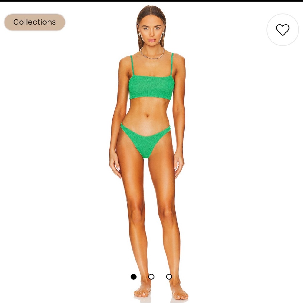 Hunza G- Gigi bikini top in emerald